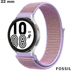 Bracelet Rose Fossil Scratch Nylon montre connectée