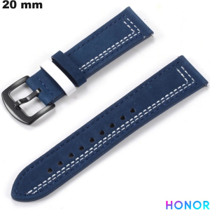Armband 20 mm echte Leder Uhr Blau Honor kaufen