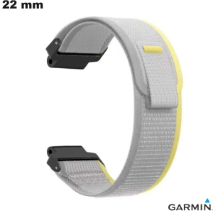 Armband Garmin 22mm Uhr Grau Nylon ● Schnelle Lieferung