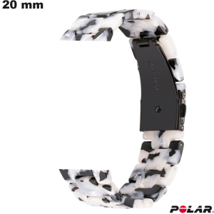 Bracciale Nero Polar Resina per orologio 20mm \ Spedizione Gratuita