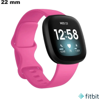 Bracciale 22 mm orologio connesso Rosa FitBit Caucciù economico