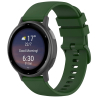 Armband Fossil 22 mm Gummi Grün hochwertige Smartwatch