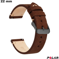 Armband Polar echtes Leder Café 22mm - Versand in 24h