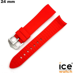 Bracelet 24 mm Big Big montre Ice Watch Caoutchouc Rouge