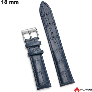 Echter Lederarmband Blau für Huawei Uhr 18 mm günstig