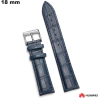 Echter Lederarmband Blau für Huawei Uhr 18 mm günstig