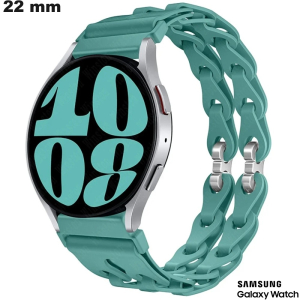 Vente Bracelet Vert pour montre 22 mm Samsung Caoutchouc