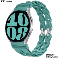 Verkauf von grünem Armband für 22 mm Samsung-Uhr aus Gummi