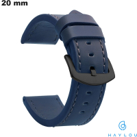 Buy Haylou Blue 20 mm Synthetic Leather Watch Band