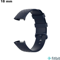 FitBit-Armband für Uhr Günstiges Blaues Gummi 18 mm
