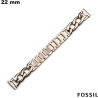 Vente Bracelet montre connectée 22 mm Argenté Acier Fossil
