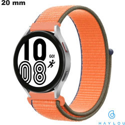 Pulseira de relógio conectada Tecido Haylou Laranja 20 mm
