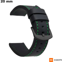 Armbanduhr Schwarz 20 mm Smartwatch Kunstleder Xiaomi günstig