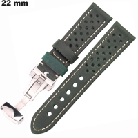Echtes Leder Armband kaufen Original 22mm Grün