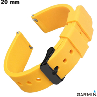Gelbes Gummiarmband für Garmin Smartwatch 20 mm kaufen