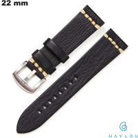Armband 22 mm Smartwatch Schwarz Haylou Veganes Leder günstig