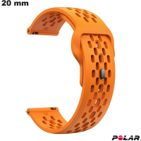 Verkauf von orangefarbenen 20 mm Silikonarmbändern für Polar Smartwatches