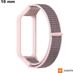 Bracelet Nylon Xiaomi 16 mm pour montre Marathon Rose