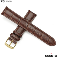 Bracelet de smartwatch Marron Cuir véritable Suunto de qualité