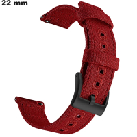 Textilarmband für Uhr Rot 22 mm # Versand in 24h