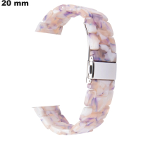 Bracelete de relógio de resina 20mm rosa ● Frete Grátis