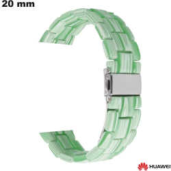 Bracelet Résine 20 mm Huawei Vert de montre connectée