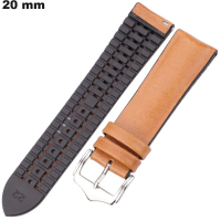 Armband aus Gummi für Uhren 20 mm Orange - Premium-Qualität