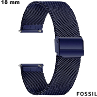 Verkauf Armband Blau 18mm Uhr Edelstahl Fossil