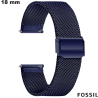 Verkauf Armband Blau 18mm Uhr Edelstahl Fossil