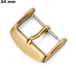 Cheap 24 mm Gold Stainless Steel Buckle Watch