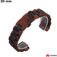 Verkauf Armbanduhrenarmband 20mm Huawei Rot Naturholz