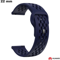 Braccialetto 22mm Blu orologio intelligente Huawei Silicone di qualità
