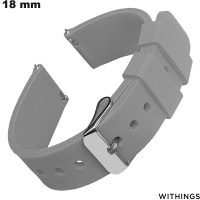 Acheter Bracelet de montre 18mm Caoutchouc Withings Gris