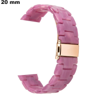 Pulsera de Resina Rosa para reloj de 20mm ● Mejor Precio
