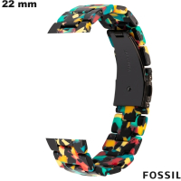Multikleurige Armband Herenhorloge 22 mm Fossil van hoge kwaliteit