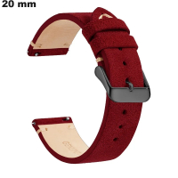 Armband 20 mm Rot Echtleder \ Kostenlose Lieferung