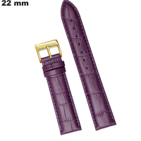 Verkauf von Armband für Uhr Lila Echtes Leder 22mm