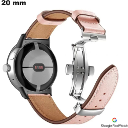 Pulseira de relógio inteligente Rosa Google Pixel 20 mm