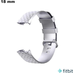 Bracelet de montre Silicone Argenté 18 mm FitBit