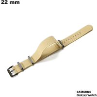 Beige Fabric Watch Strap for Samsung 22mm - Best Price