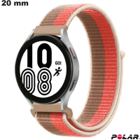 Armband für verbundene Uhr Scratch Polar Rosa Nylon von hoher Qualität