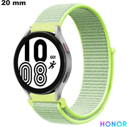 Bracelet 20mm Vert Tissu Honor pour montre