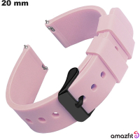 Verkauf von 20 mm Silikonarmbändern für intelligente Amazfit Uhren in Rosa