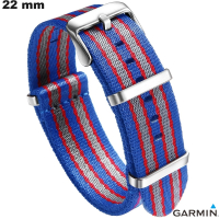 Garmin 22mm Blaues NATO-Gewebearmband für Smartwatch günstig