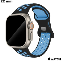 Bracelet 22mm Apple Watch Noir de montre connectée de qualité