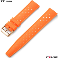 Armband Polar 22 mm Orange Silikon Uhr - Premium-Qualität