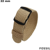 Bracciale 22mm Beige Tessuto di orologio intelligente Fossil di qualità