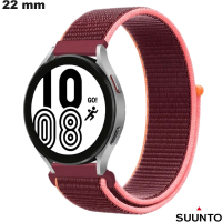 Armband Suunto 22mm Gewebe Smartwatch Rot: Versand 3,99€