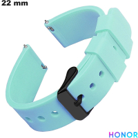 Armband Caoutchouc Blau Honor Uhr weich 22mm ● Kostenloser Versand