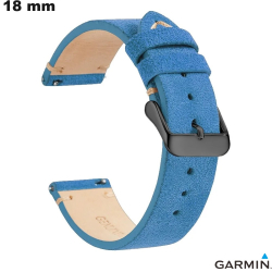 Bracelet Bleu Garmin 18 mm vintage montre connectée